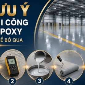 5 lưu ý khi thi công sơn epoxy không thể bỏ qua giúp sàn nhà xưởng bền bỉ