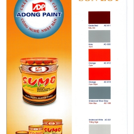 Bảng màu sơn Sumo Á Đông chính hãng đầy đủ mã màu mới nhất