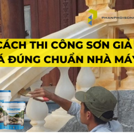 Cách thi công sơn giả đá đúng chuẩn nhà máy
