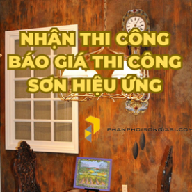 Nhận thi công, báo giá thi công sơn hiệu ứng bê tông, sơn gỉ sét, sơn đá...