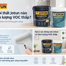 Sơn Jotun Majestic Sang Trọng có VOC thấp và thân thiện với người bị hen suyễn