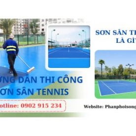 báo giá sơn sân tennis và quy trình thi công sân tennis sân thể thao chuẩn 