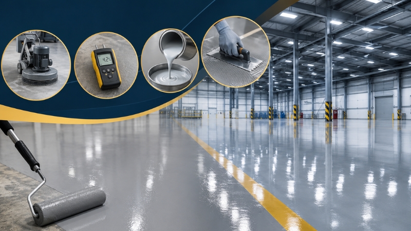 Liên hệ ngay thế giới sơn sỉ để được tư vấn thi công sơn epoxy nhà xưởng