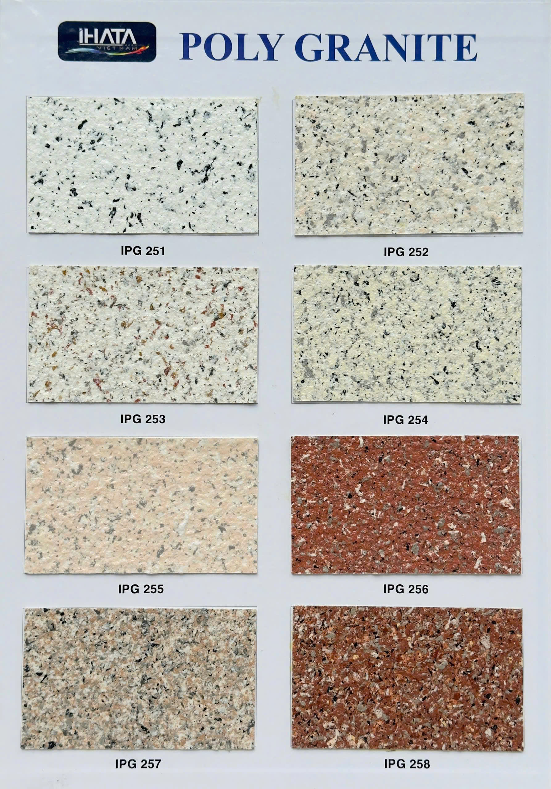 Bảng màu sơn đá hoa cương Aoni cao cấp trang 2